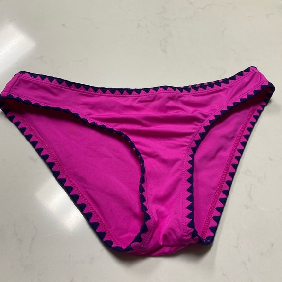 Lucky Brand Shell Stitch Pink Bikini Bottom, Women's Size S - Picture 2 of 11